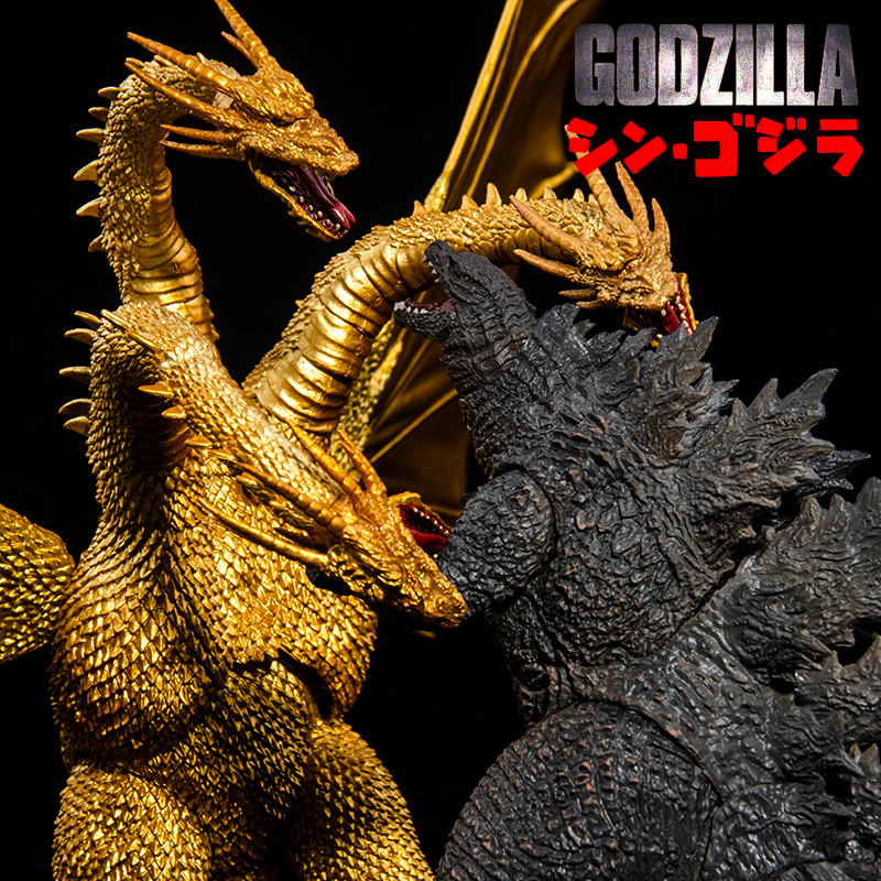 2019 SHM 고질라 킹 오브 몬스터 킹기도라 대형 피규어 세트 약30cm : 프라마켓