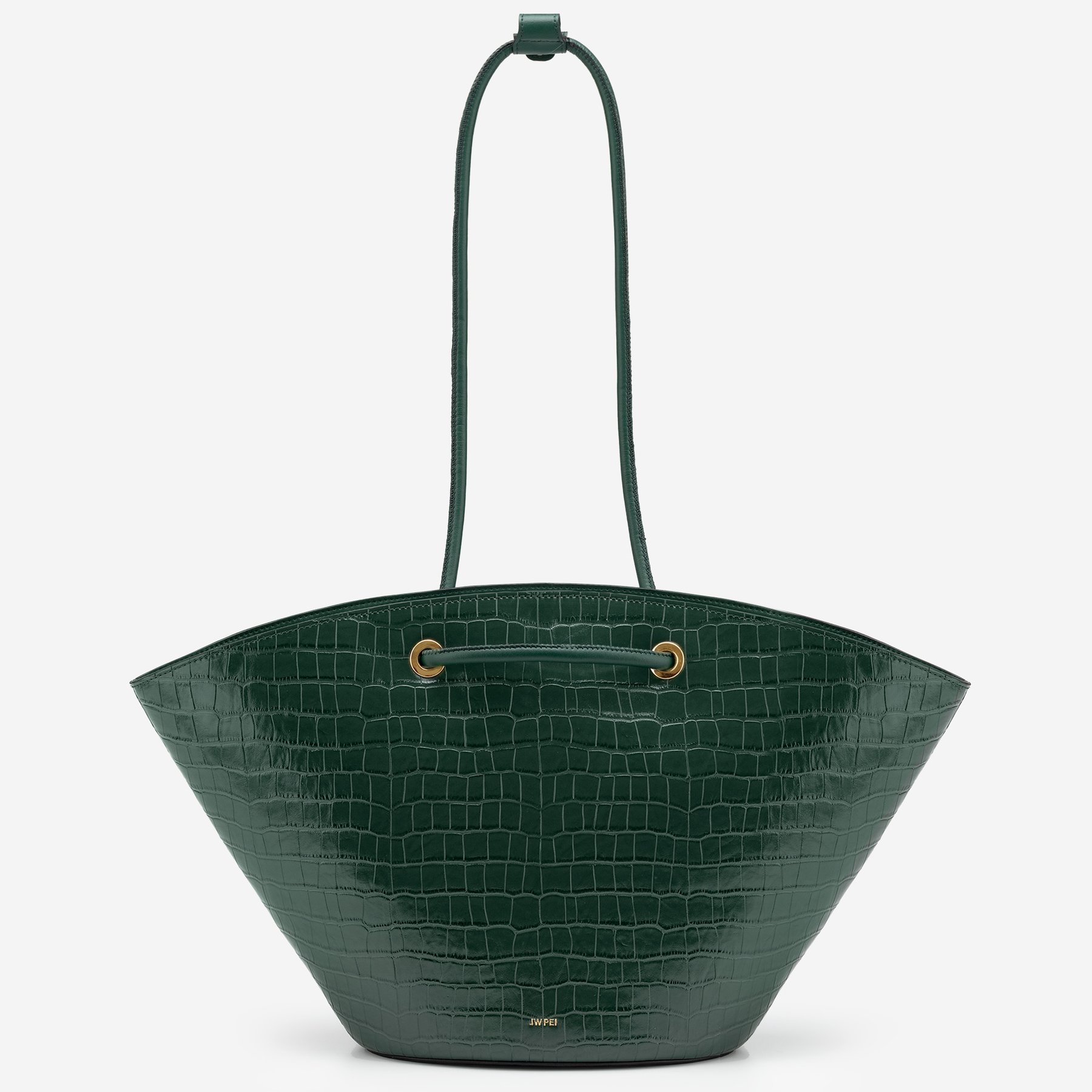 FRIDAY BY JW PEI 숄더백 여성가방 Faye Medium Tote - Dark Green Croc : 쇼잼