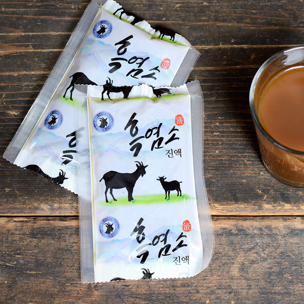 21만평 자연 방목, 가마솥에서 24시간, 산내들 흑염소 진액 110ml x 120팩 : 산내들흑염소