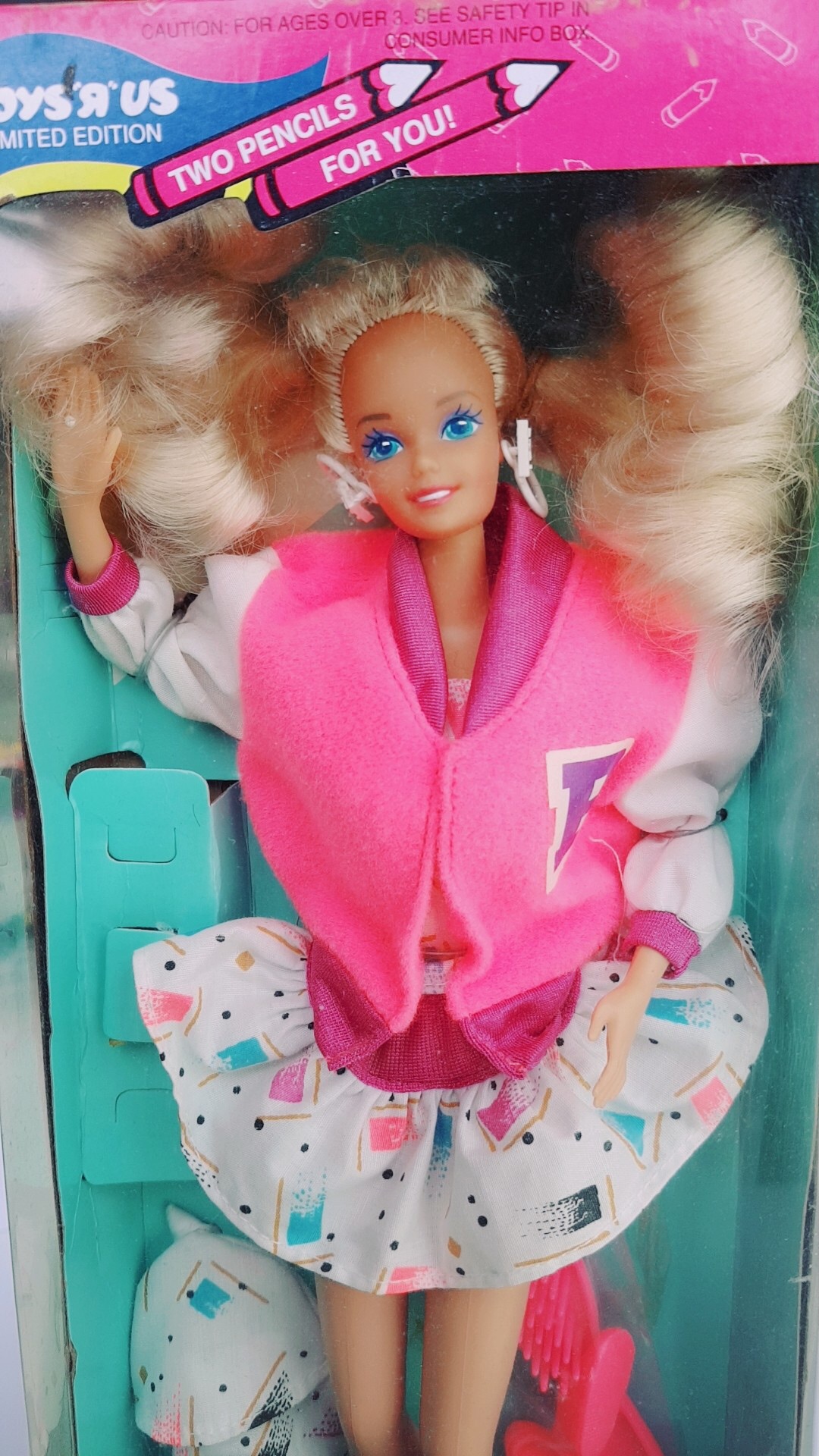 [말랑돌] 빈티지바비 - 1991년 스쿨 펀 바비/ 학용품 & 책가방구성 스쿨 바비/ 1991 School Fun Barbie/ 91 Student Barbie : 말랑돌