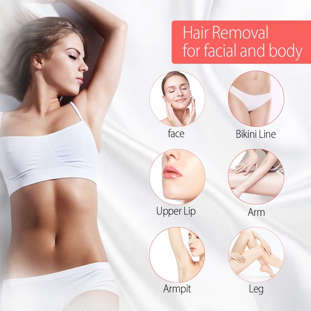 Laser Hair Removal for Women, Mlfyho 600,000 Flashes and 8 Energy Levels Facial Body Profession : 감풀 - 네이버쇼핑