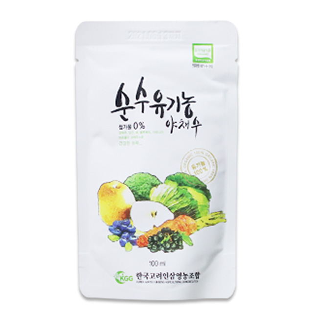 한국고려인삼 순수유기농야채수 : 고려인삼영농조합법인