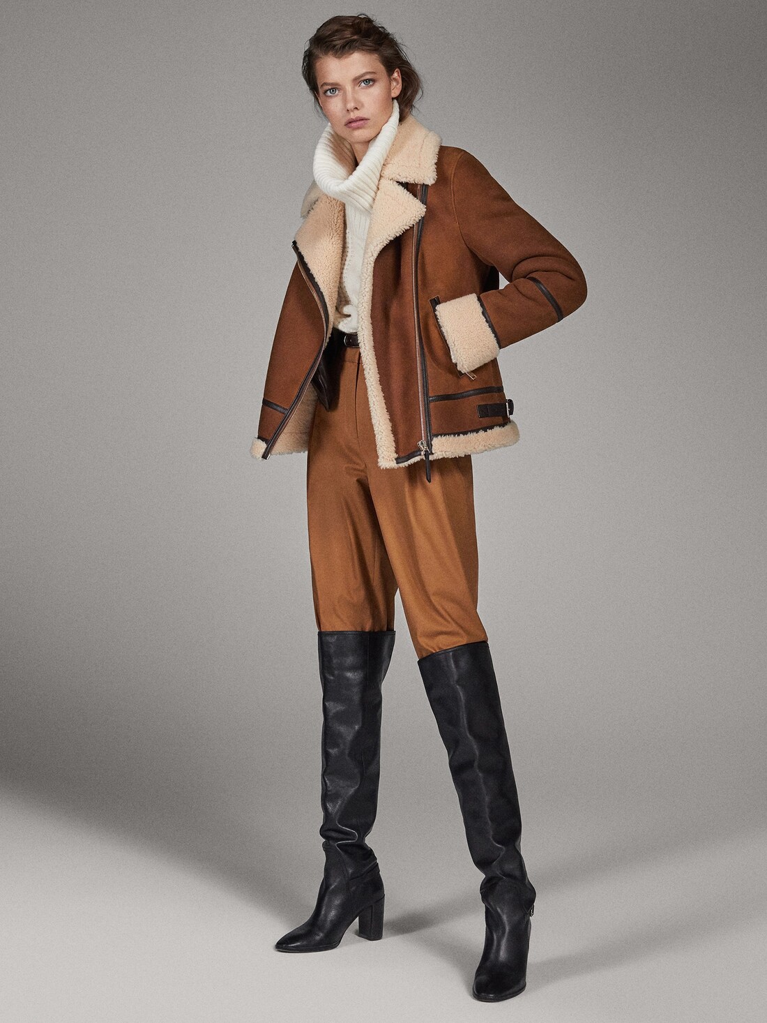 Massimo Dutti 마시모두띠 가죽 더블 바이커 재킷 4721/821 : 쇼잼