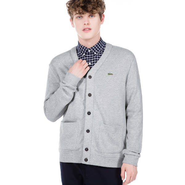 [현대백화점]LACOSTE 19F/W 신상 라코스테 라이브 솔리드 스웻셔츠 가디건 SH378L-19C_CCA_KR289_H : 더현대닷컴