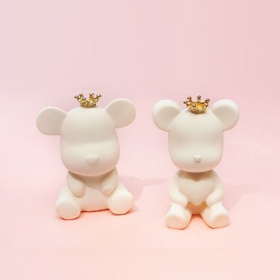 3D베어 석고방향제 디자인 캔들 양초 도자기 케이크 초콜릿 수제 실리콘 몰드 : 에코빌리지헤븐