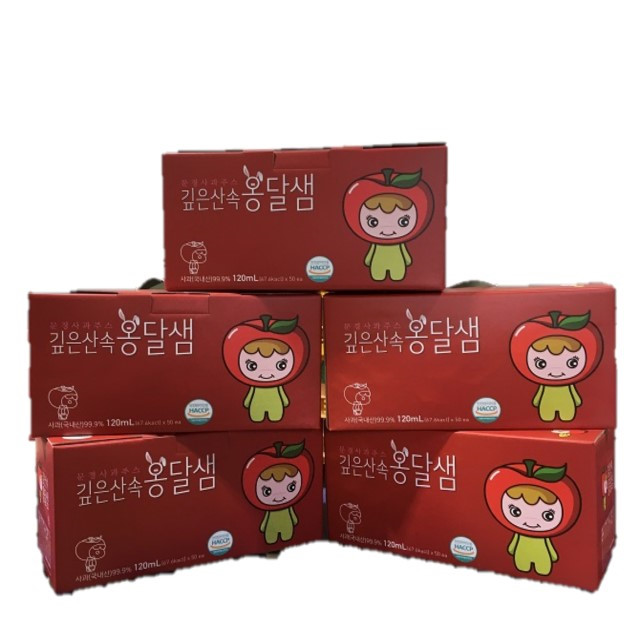 문경사과 보배농원 사과 생즙99.9% 120ml 50포 어린이 꿀 농장 아침 맛있는 : 문경사과 보배농원