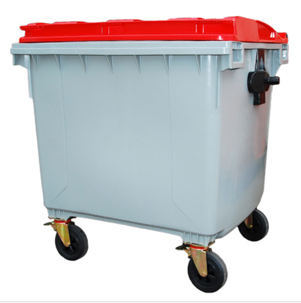 자동상차용 1100리터 빌딩/상가/아파트 종량제봉투 대형쓰레기통 1100L 쓰레기통 : 아이삼익