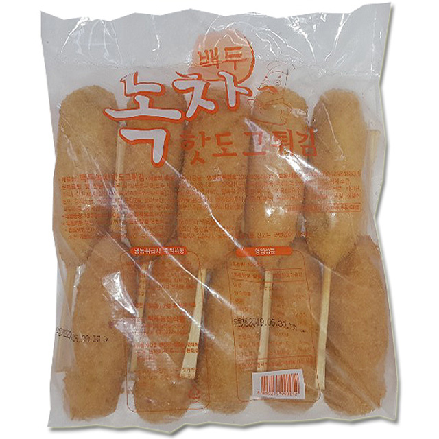 백두 녹차핫도그 10봉 / 식품제조유통 : 식품제조유통
