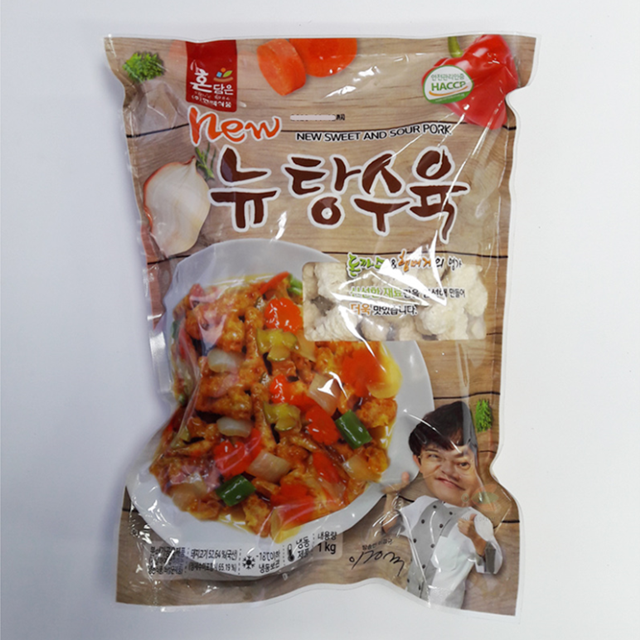 [묶음]한맥 뉴 탕수육 1KGX5개 분식집 중식당 업소용 에어프라이어탕수육 : 나래 식자재