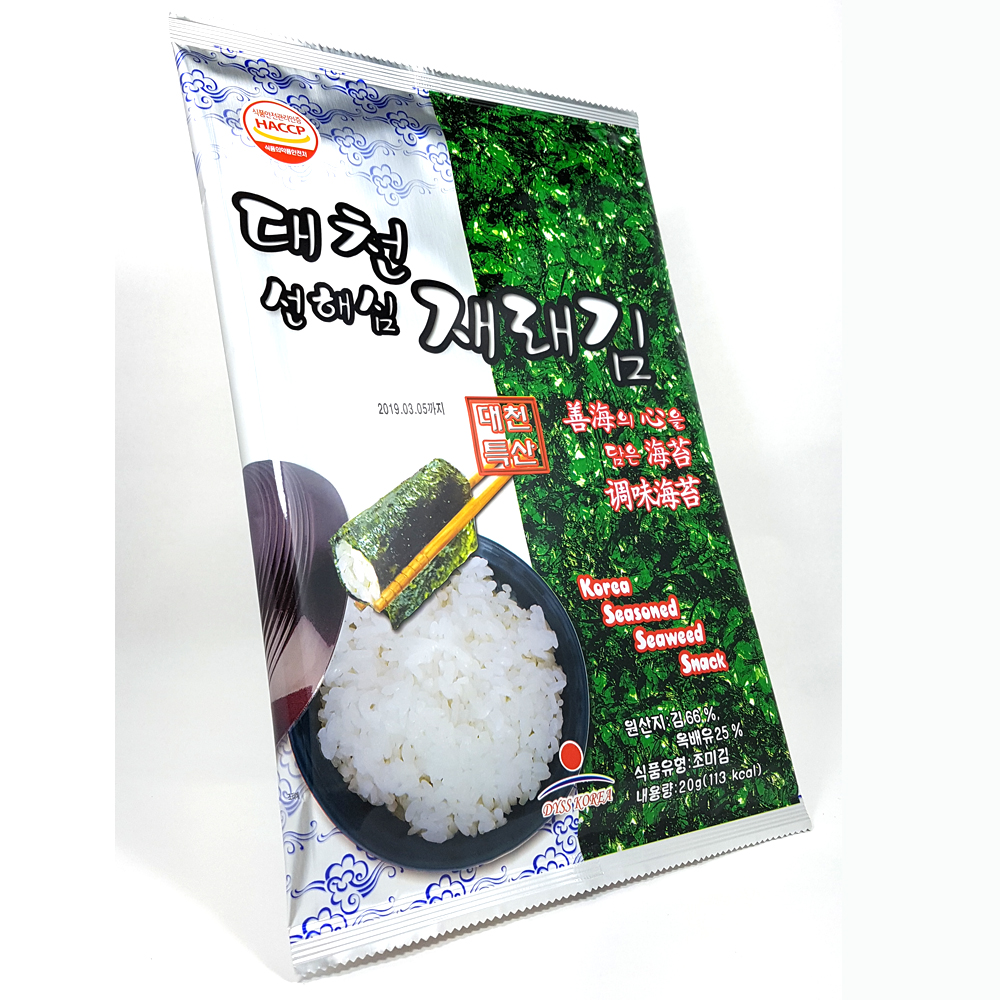 동양수산 선해심 대천김 재래김전장 20g 10봉/ 명절 선물 / 선물용박스 기본 : 동양수산 대천김