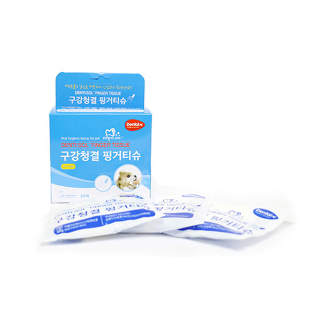 아이앤지메딕스 덴티솔 구강청결 핑거티슈 30매 : 주식회사 와와펫