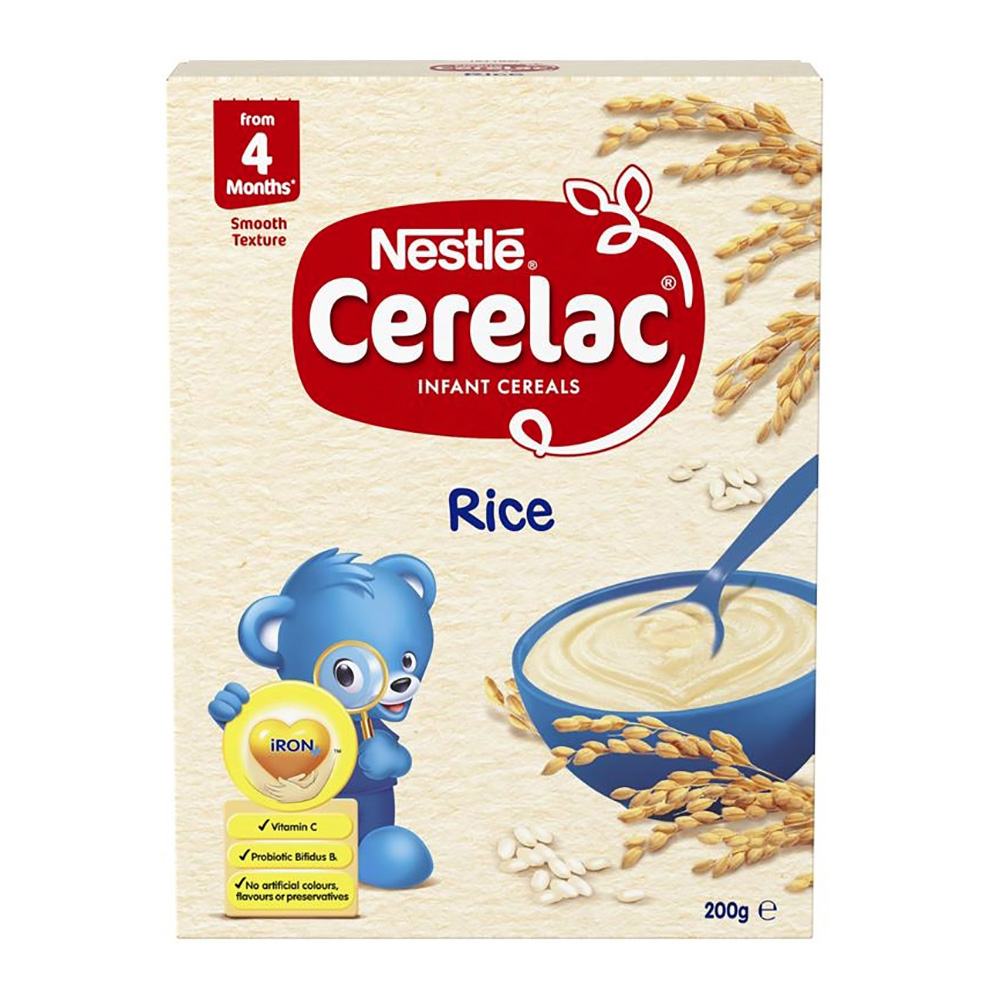 Nestle Cerelac Infant Cereal Rice 네슬레 세레락 4개월이상 유아 시리얼 라이스 200g 8팩 : Lazyboo 미국구매대행