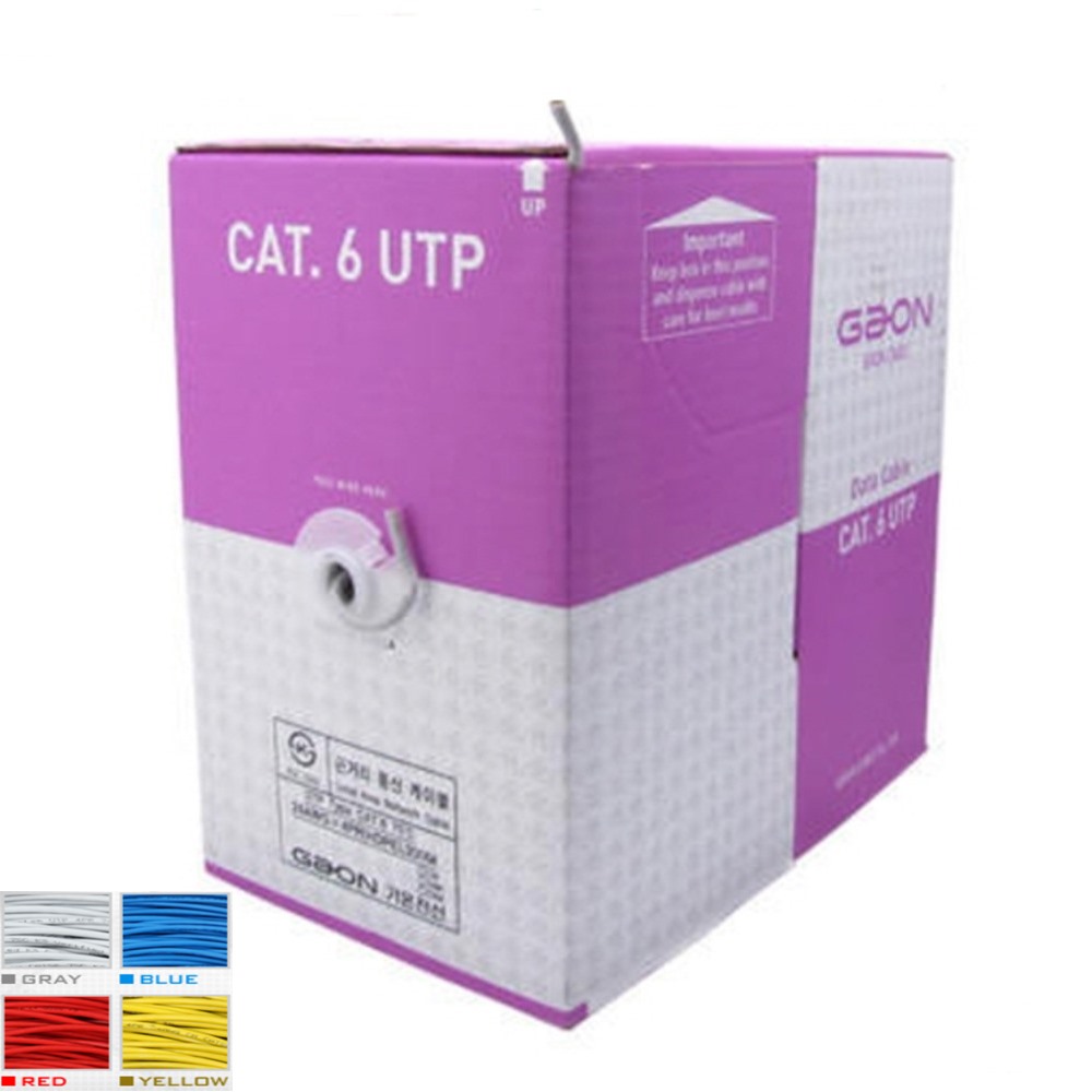 가온전선 UTP CAT 6/4P 300M 인터넷 케이블 랜케이블 : 협성전기조명
