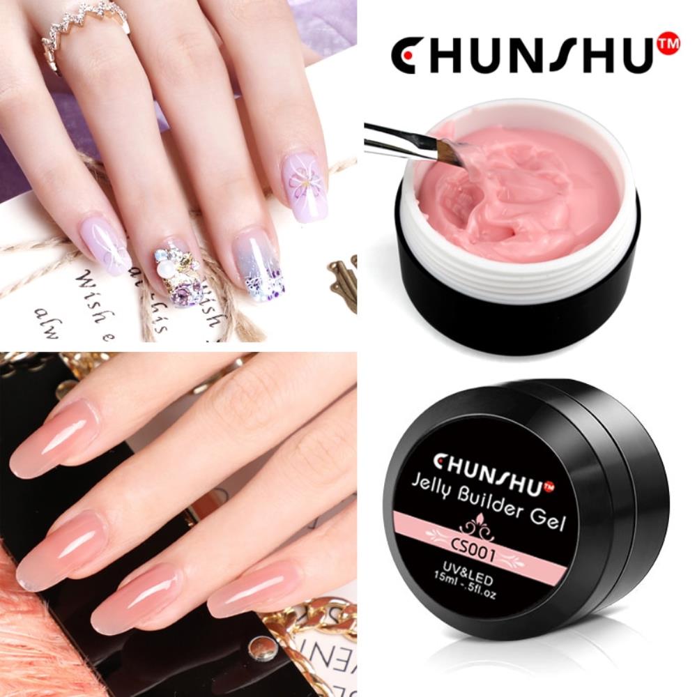 CHUNSHU 투명 UV 빌더 젤 아크릴 네일 아트 네일아트 : 야부끄