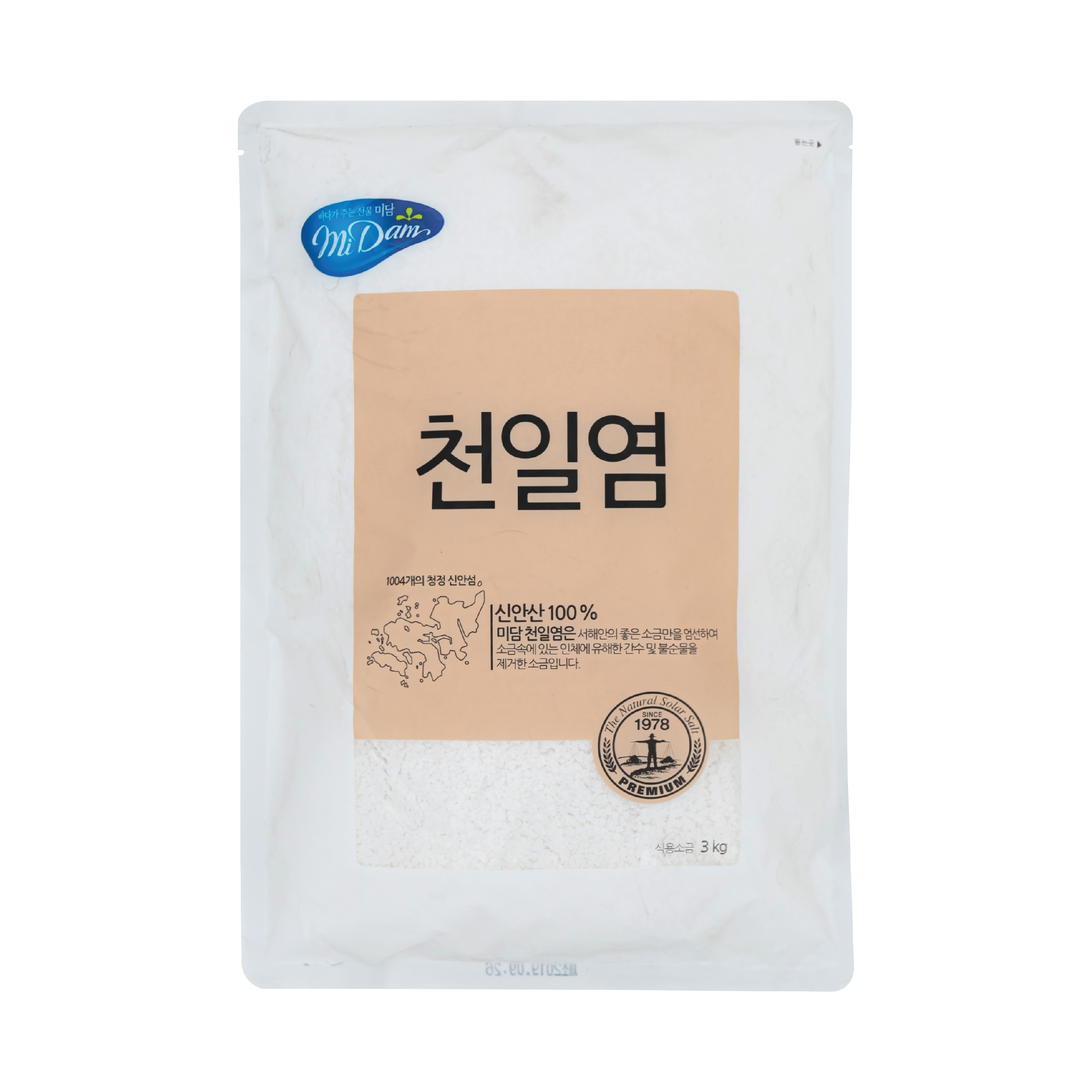 미담 천일염 3kg : 미담 요리요