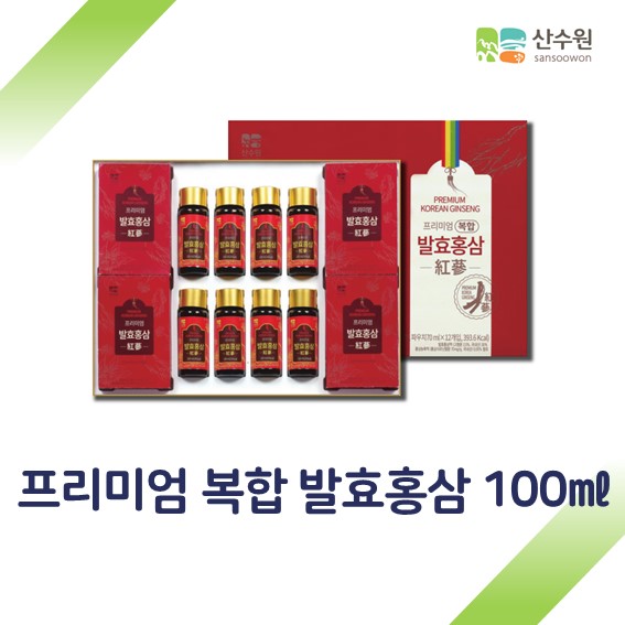 산수원 프리미엄 복합 발효홍삼 100ml : 월드랜드