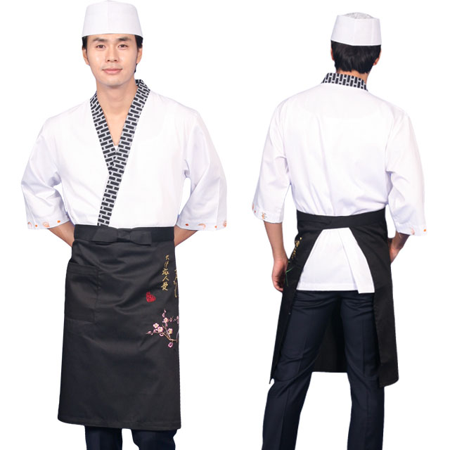 [ UAE83 ] 매화/허리/사각/횟집/스시전문점/서빙용/써빙용/일식점/식당용/가정용/앞치마 : 유니폼닷컴 티셔츠닷컴