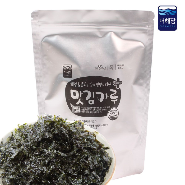 주먹밥김 맛김 김가루 뿌려먹는 고명김 맛난음식 맛김가루 50g X 5봉 : 별다샵하나