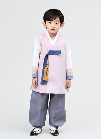 한빔 쾌자 핑크 (1-10호) : 연화한복