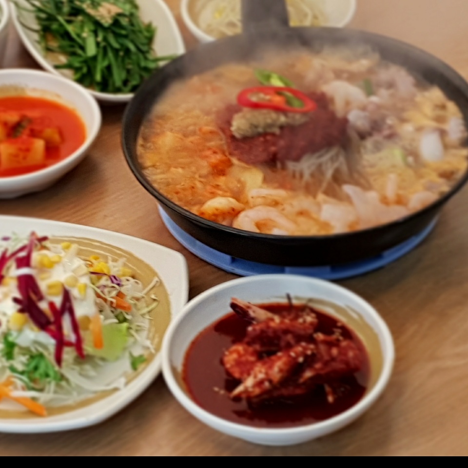 부산 원조 낙곱새 대용량 1200g 밀키티 캠핑 박기모조방낙지 3인분 : 조방낙지