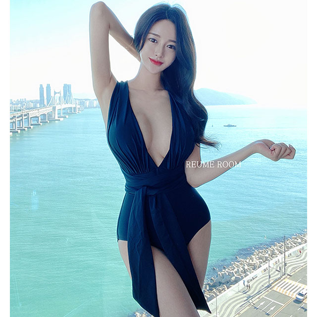 [르미룸] 쓰리웨이 섹시홀터모노키니수영복[3color] : 르미룸