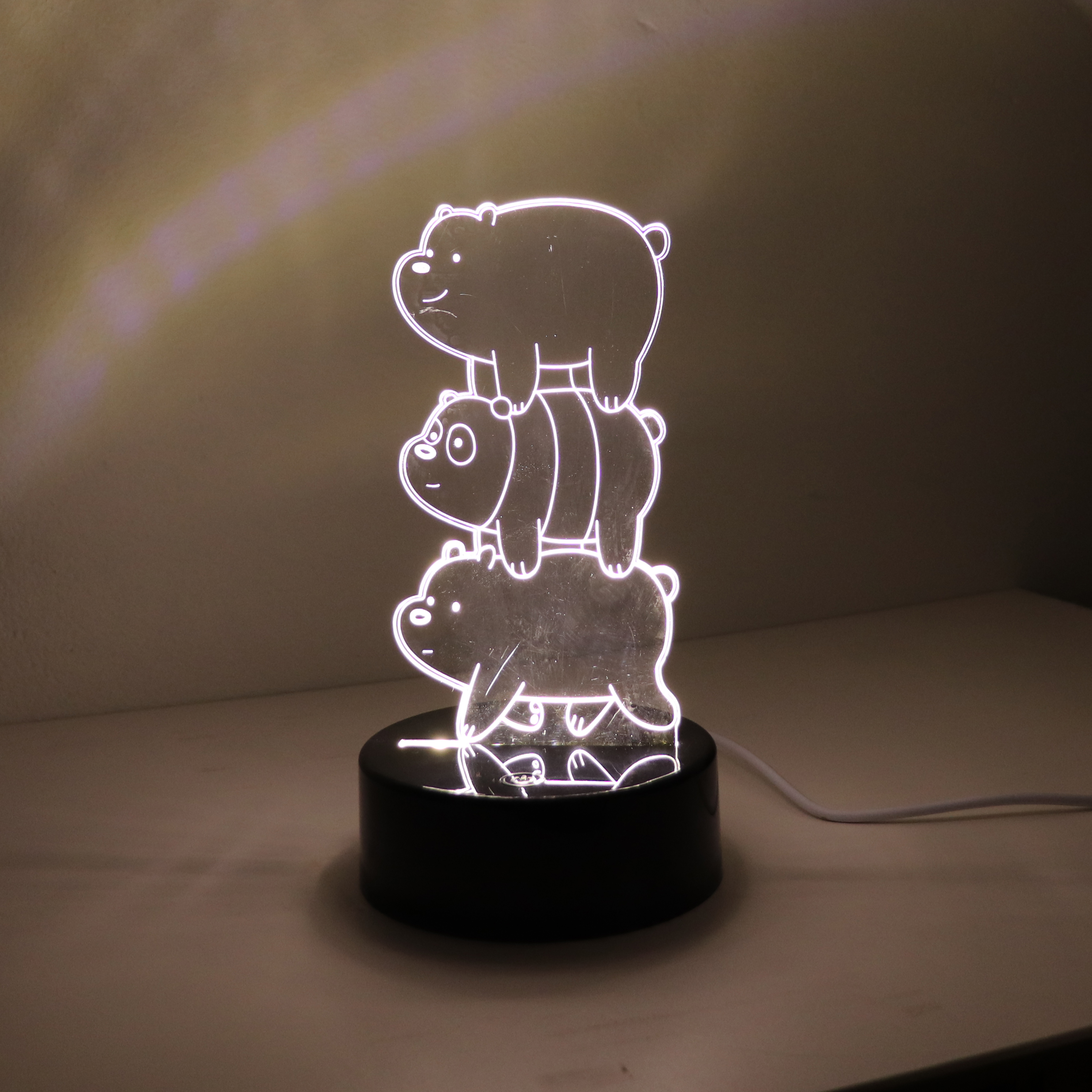 LED 아크릴 무드등 [곰 브라더스] : 더탑디자인
