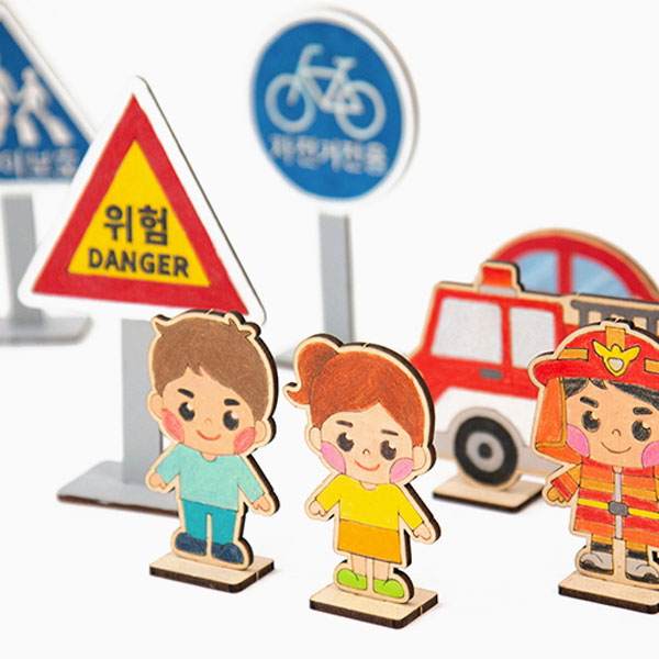 교통표지판 만들기 / 교통안전 안전교육 만들기재료 : 핑킹몰