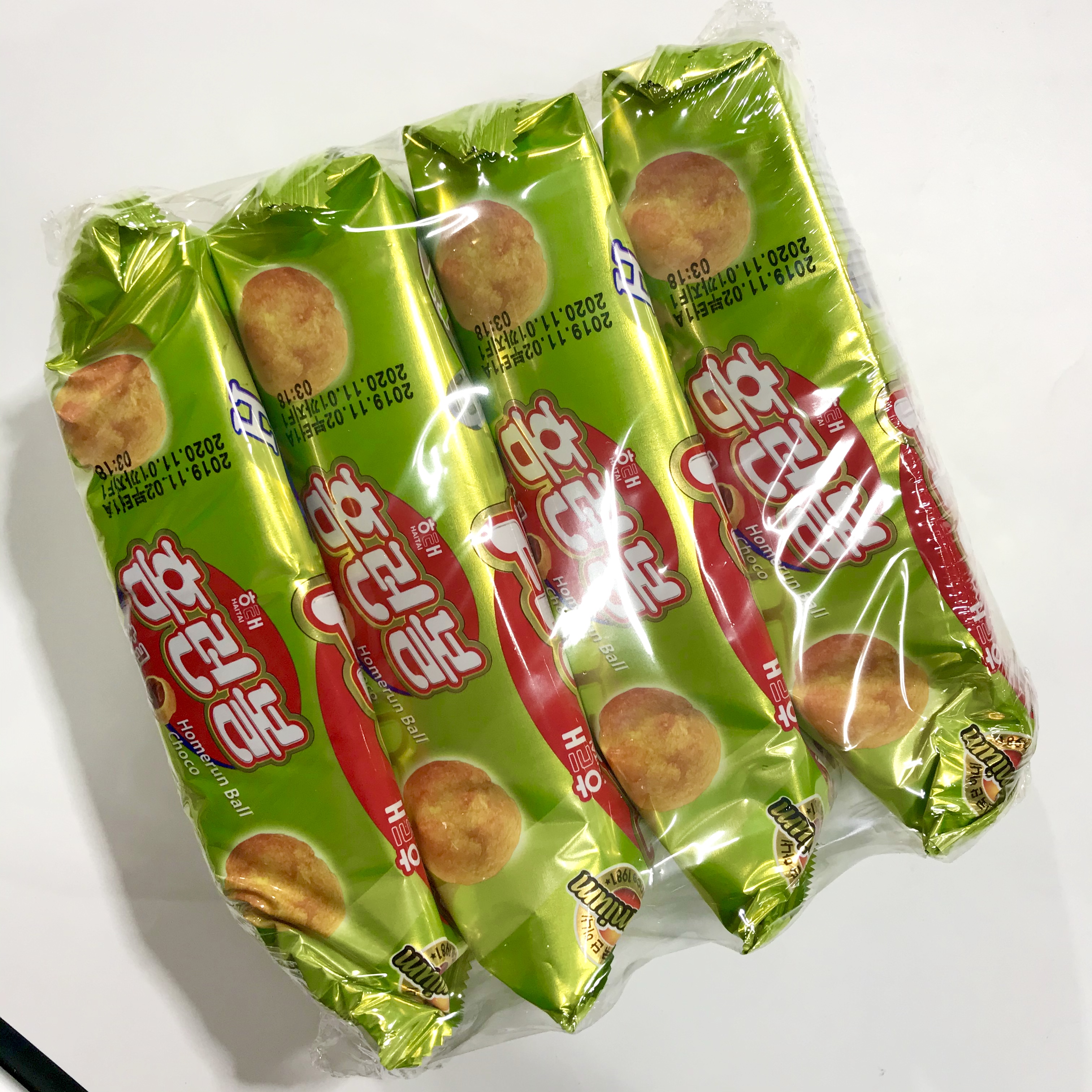 해태 홈런볼 4번들, 홈런볼 41g x 4입 : 리라종합물류