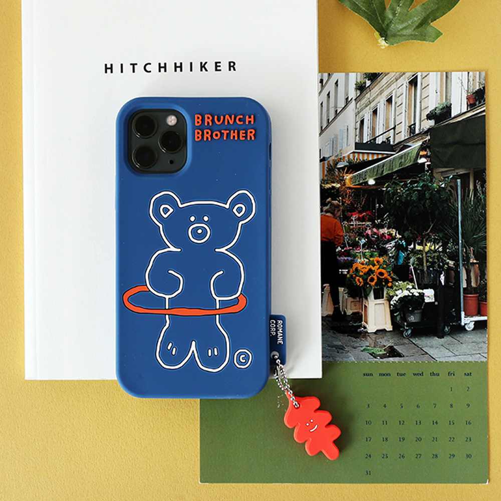 로마네 Brunch Brother 홀라베어 실리콘 케이스 for iPhone11 / 11pro max : 트래블앤쿡