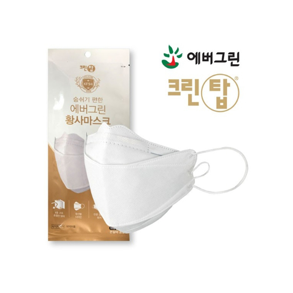 에버그린 황사방역용 마스크(대형)KF94 25매/신세기유통 : 롯데백화점 잠실점