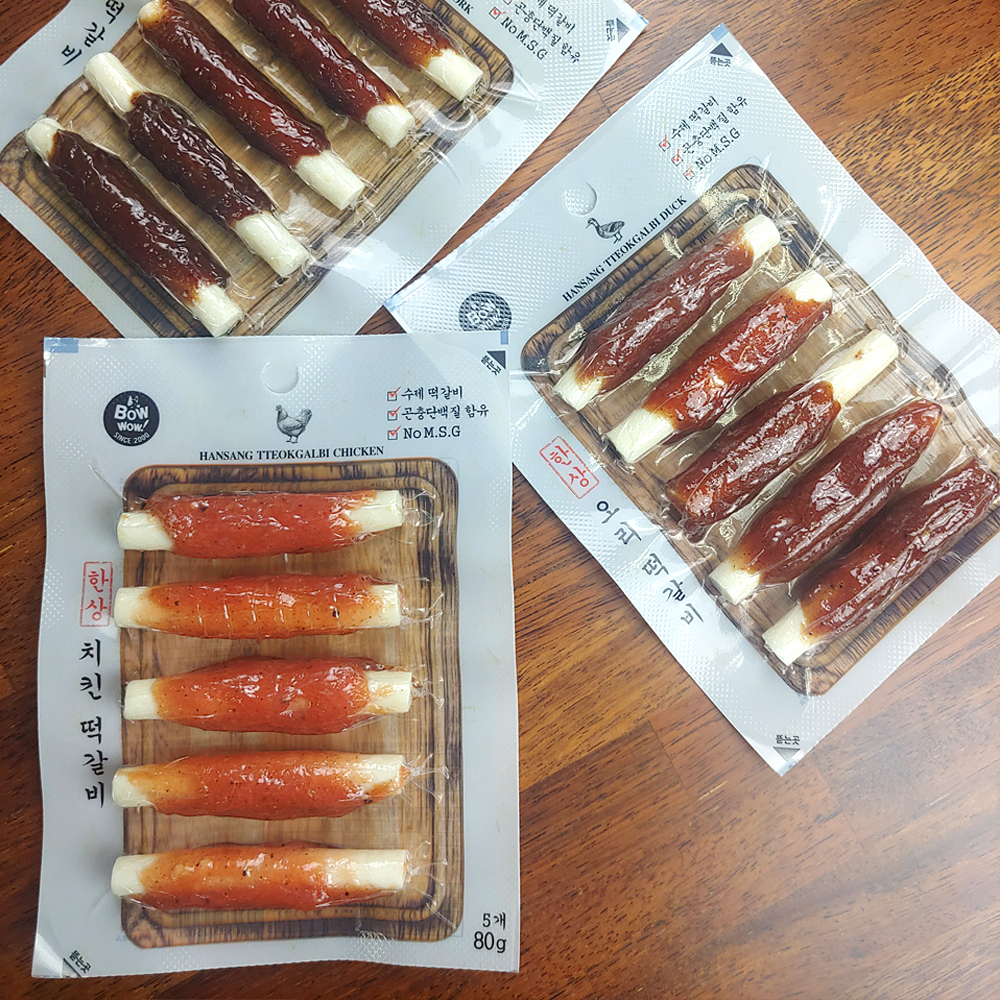 바우와우 동애등에 품은 한상 떡갈비 치킨 80g : 개밥왕