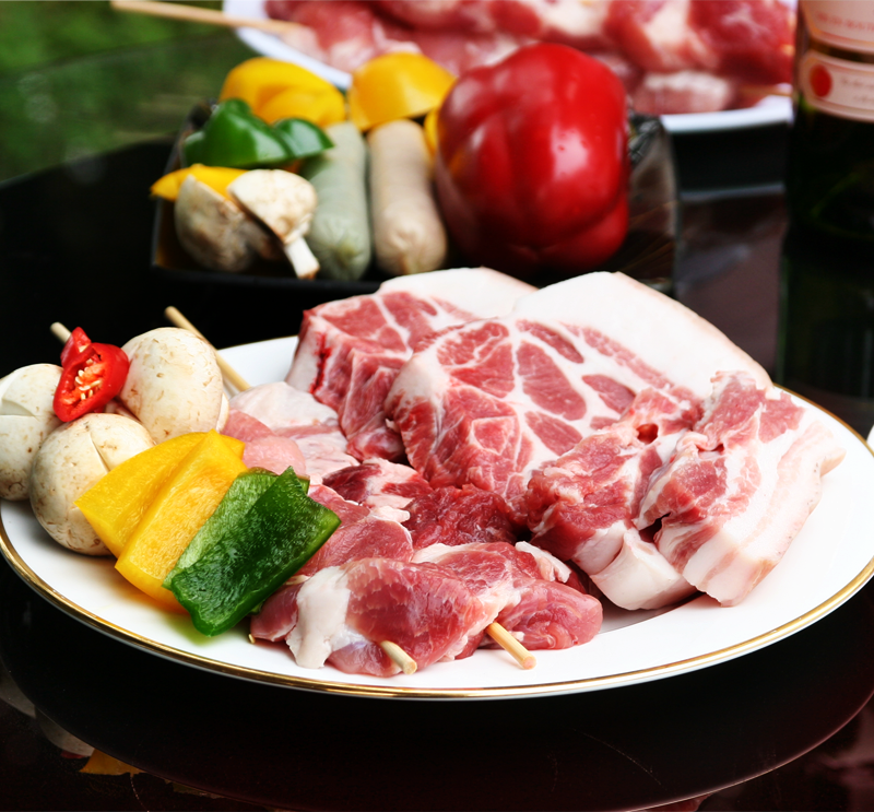 [냉장] 제주 흑돼지 오겹살 500g - 바비큐용 (고기 두께 1.5cm) : 디엠푸드몰 N