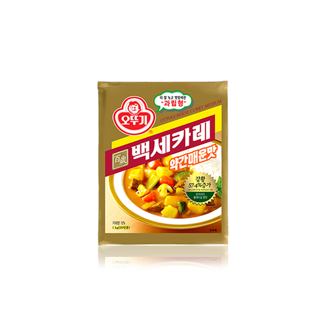 오뚜기 백세카레 약간매운맛 1kg 과립형 (낱개) : 가득찬 푸드스토어