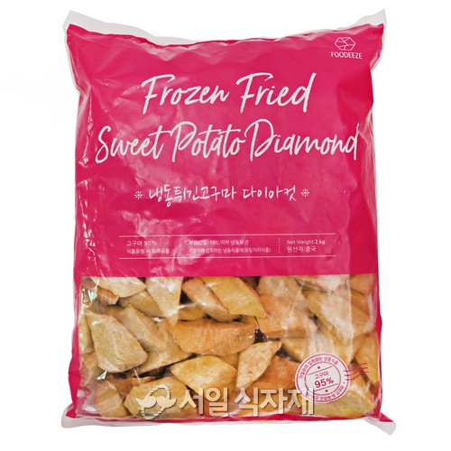 푸디즈 냉동 튀긴 고구마 다이아컷 맛탕 빠스 1kg : 서일식자재