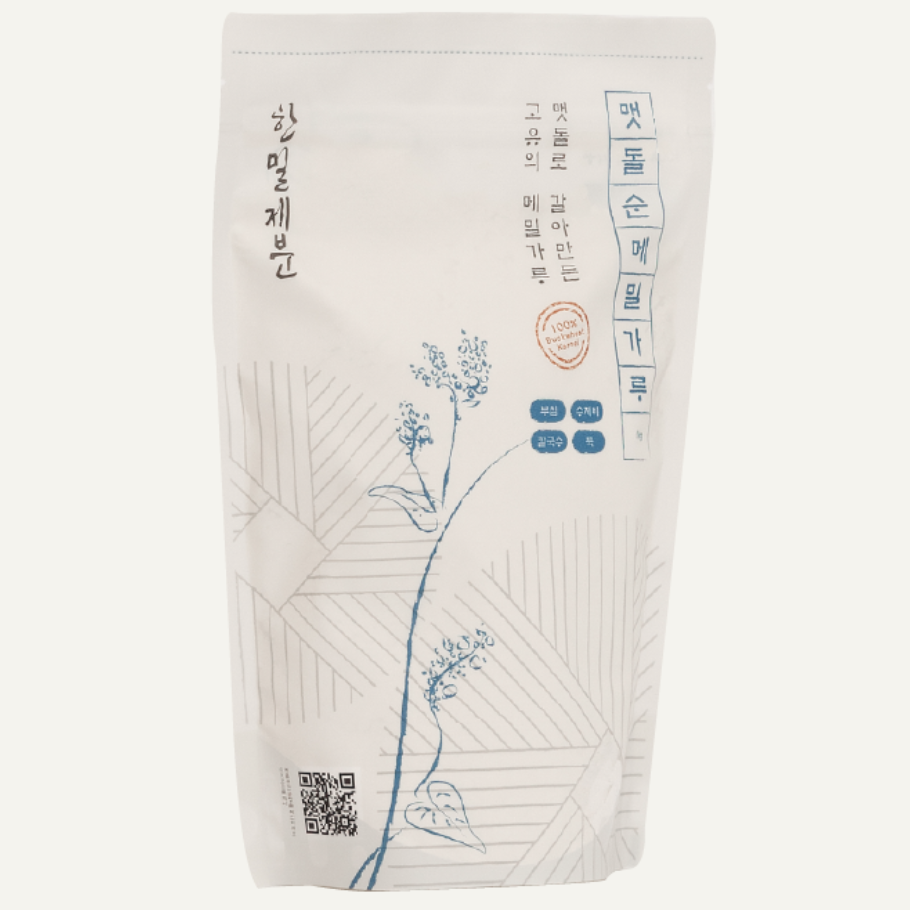 맷돌로 갈아만든 순메밀가루 1kg : 한밀제분