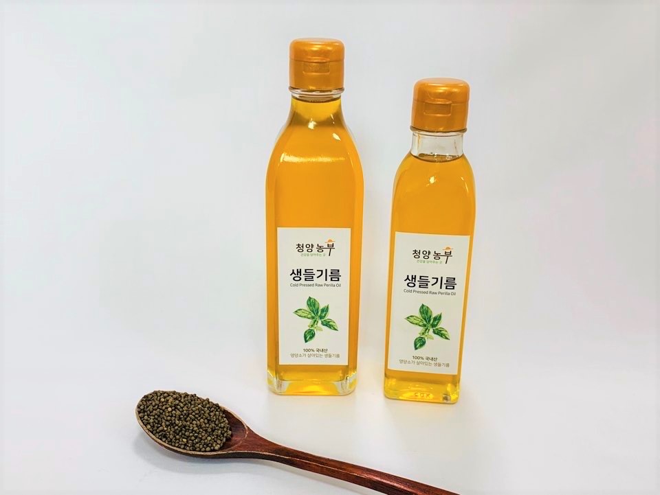 국산생들기름 청양농부방앗간 100%국내산들깨 저온압착생들기름 180ml, 300ml : 청양농부방앗간
