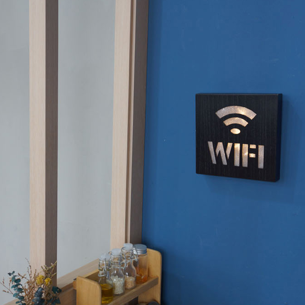LED 와이파이 wifi 사인보드 라이트박스 벽장식 : 트래블앤쿡