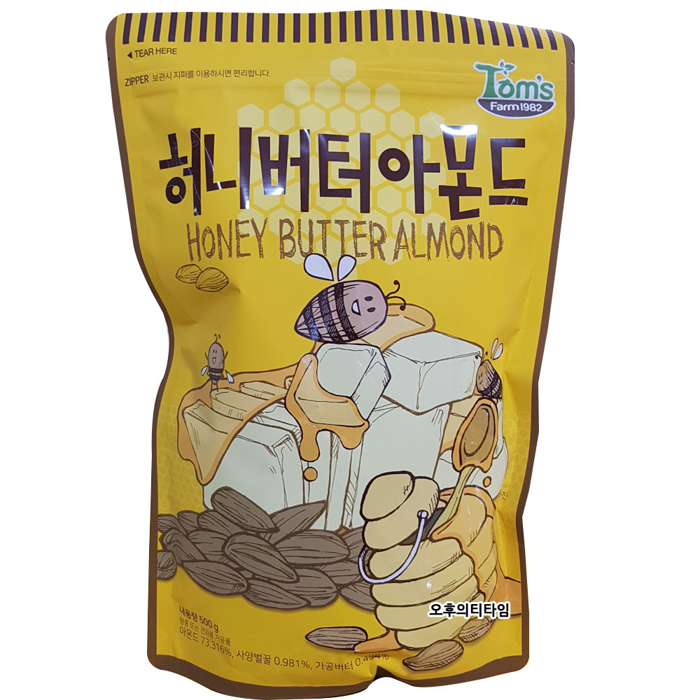 바프 허니버터 아몬드 500g 1봉(벌크상품) : 오후의티타임