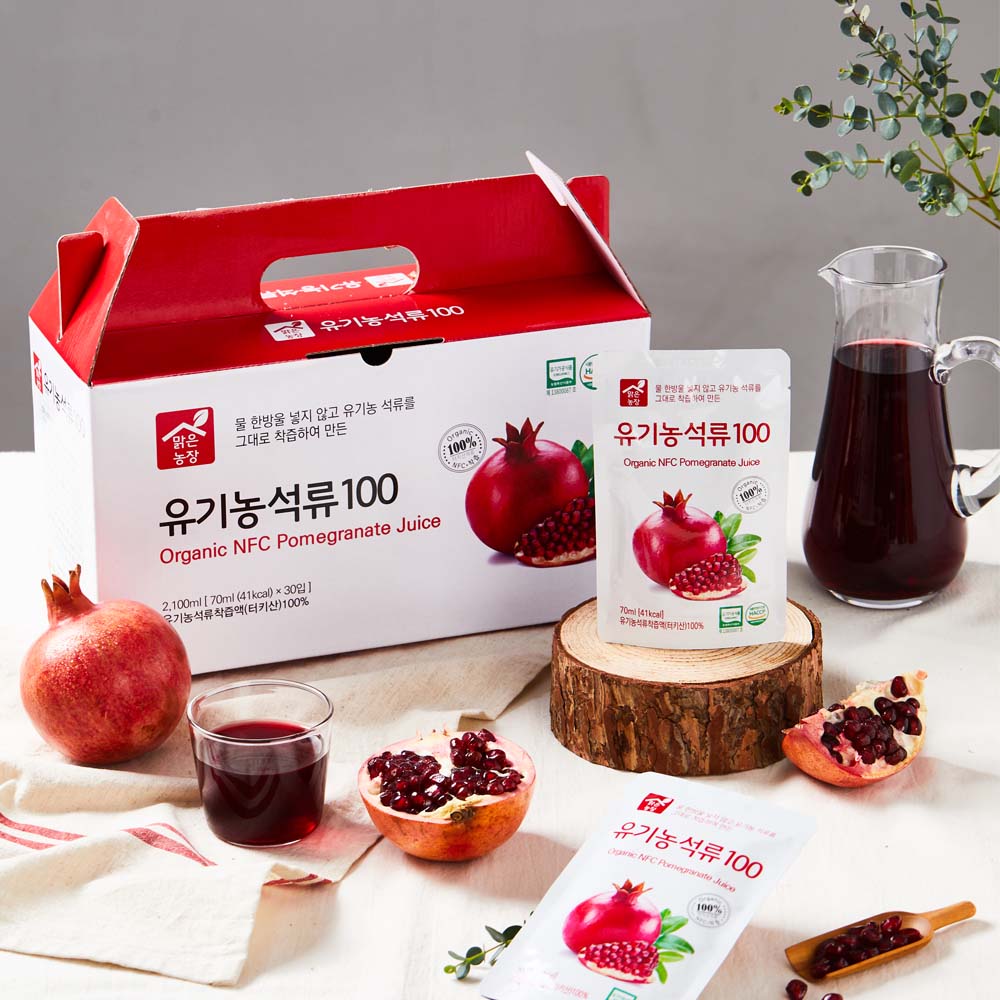 맑은농장 유기농 석류 즙 70ml x 30개입 석류원액 : 채움FnB