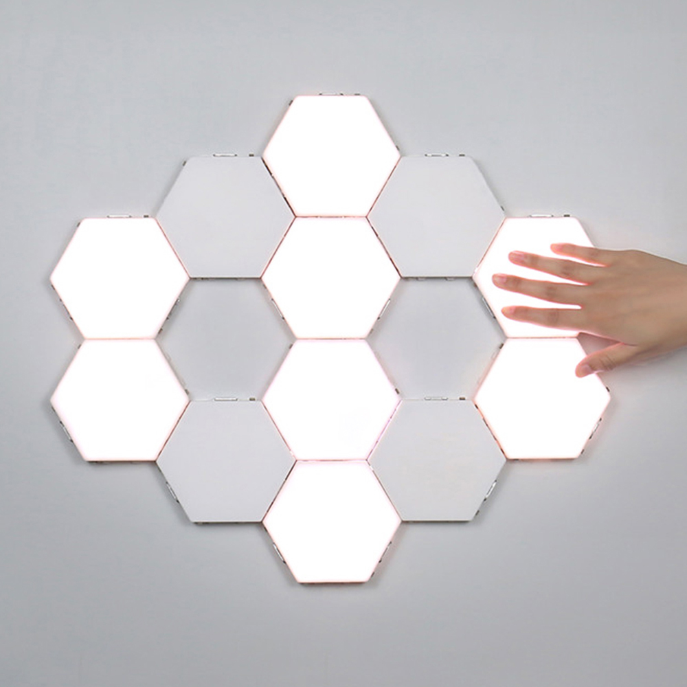 조립식 터치 벌집 LED 무드등 6pcs 육각형 인테리어 조명 수면등 DIY 선물 : 에이아이라이프