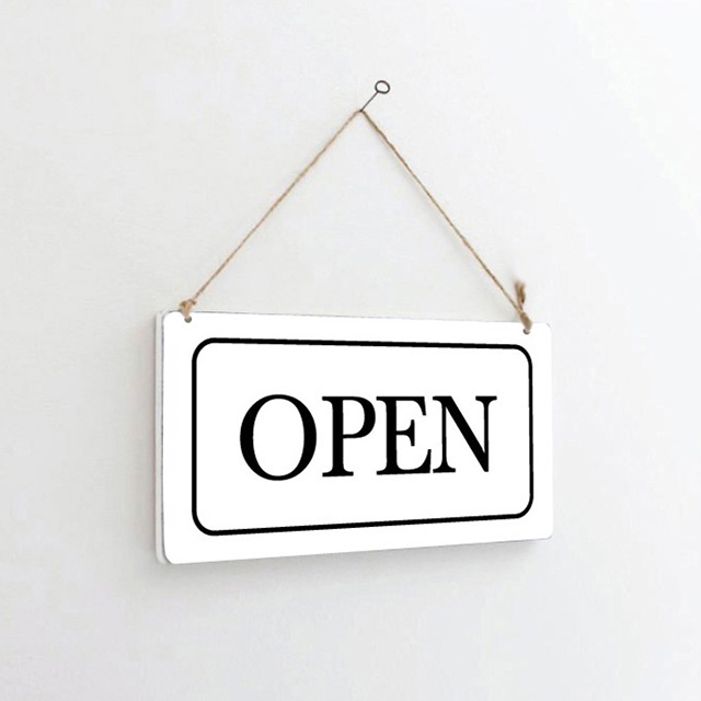 오픈 안내판 양면표지판 클로즈 문패 OPEN CLOSED 영업중 매장POP : 애드비
