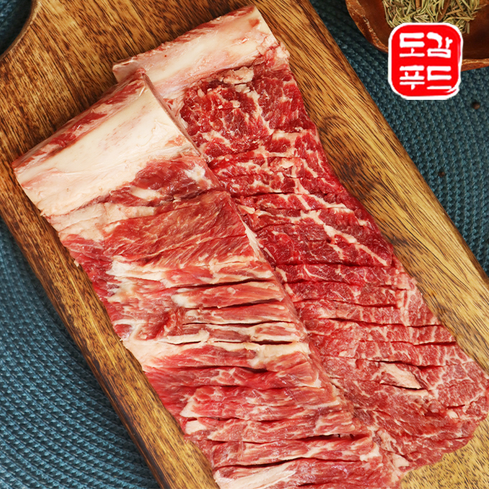 도감푸드 양념소갈비살 소양념왕갈비 양념이동갈비 550g : 도감푸드