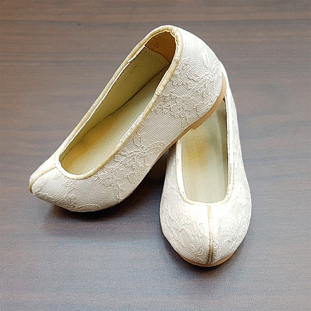 여자 여아 아동 꽃신 꽃자수 돌 한복신발 이조꽃신 : 오구예단