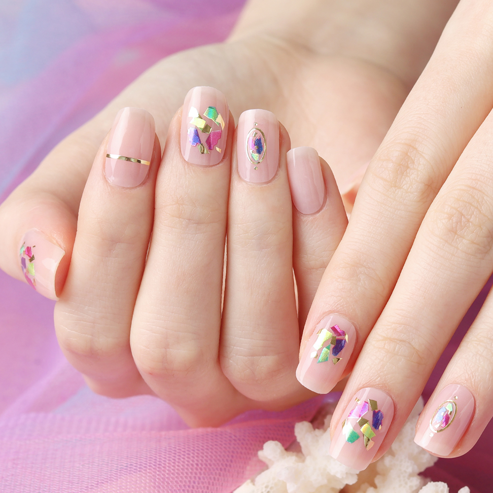 [글로시블라썸] 네일스티커 비비드쉘 : Glossy Blossom