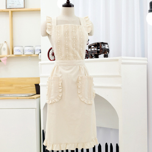 웨딩드레스 X형 앞치마 천송이 앞치마 플로리스트 네일샵 꽃집 카페 어린이집교사 약국 빅사이즈 자체제작 국산원단 고급앞치마 : 소담소담 앞치마