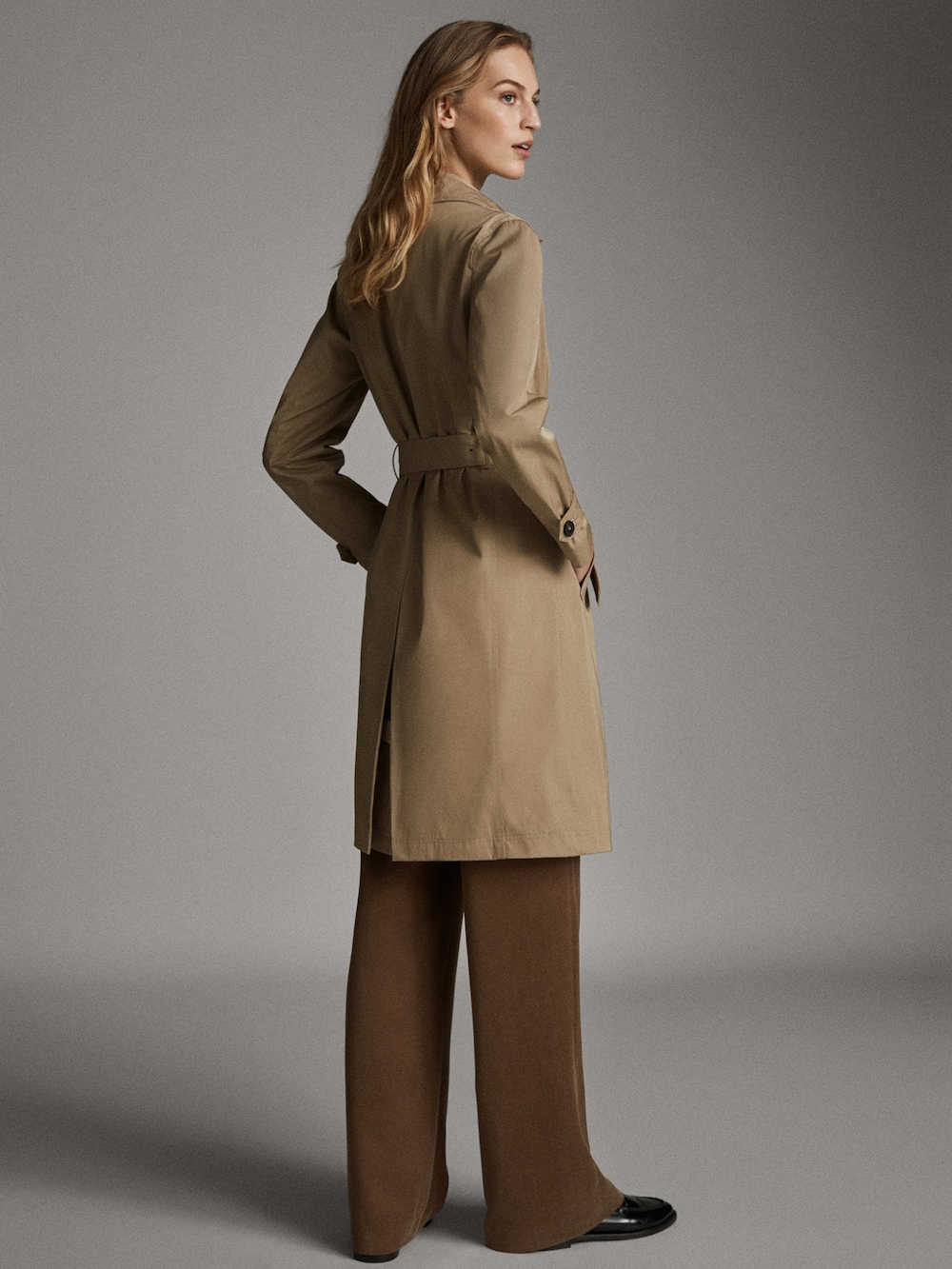 Massimo Dutti 마시모두띠 누빔 벨티드 트랜치코트 6707/607 : 쇼잼