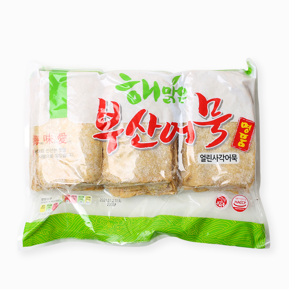 해맑은부산어묵 명품오뎅 2300g / 업소용 대용량 얼린사각어묵 : 농민식자재