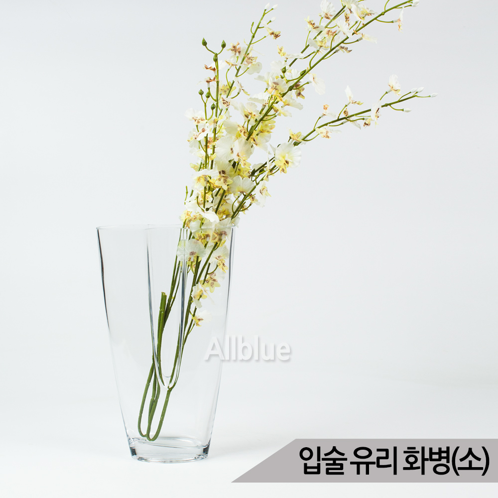 입술유리화병(소) 입술쉐입 대형 인테리어 유리꽃화병 : 올블루