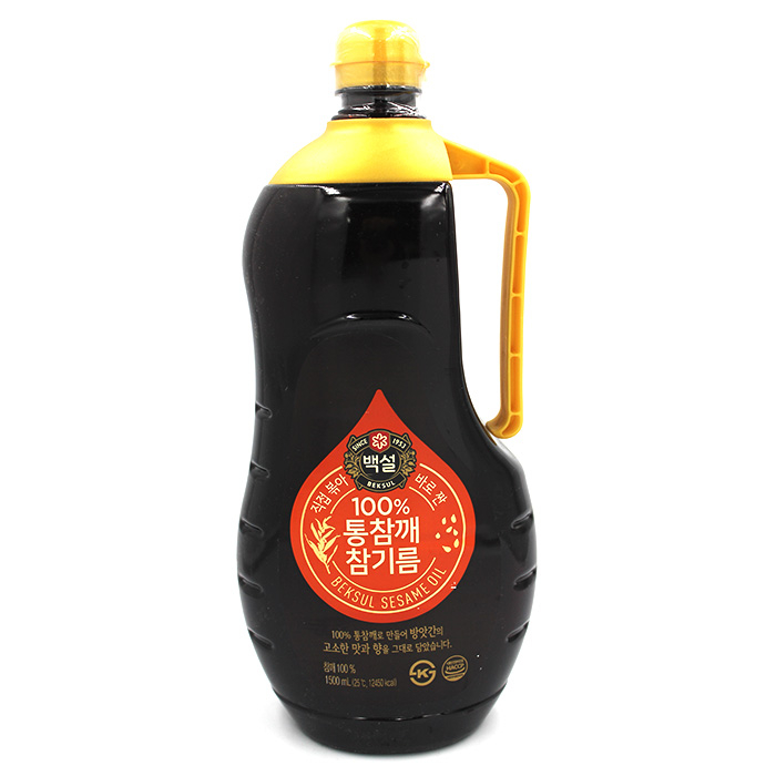 cj제일제당주식회사 통참깨 참기름1.5L mpalchuob : 몽땅 식자재마트
