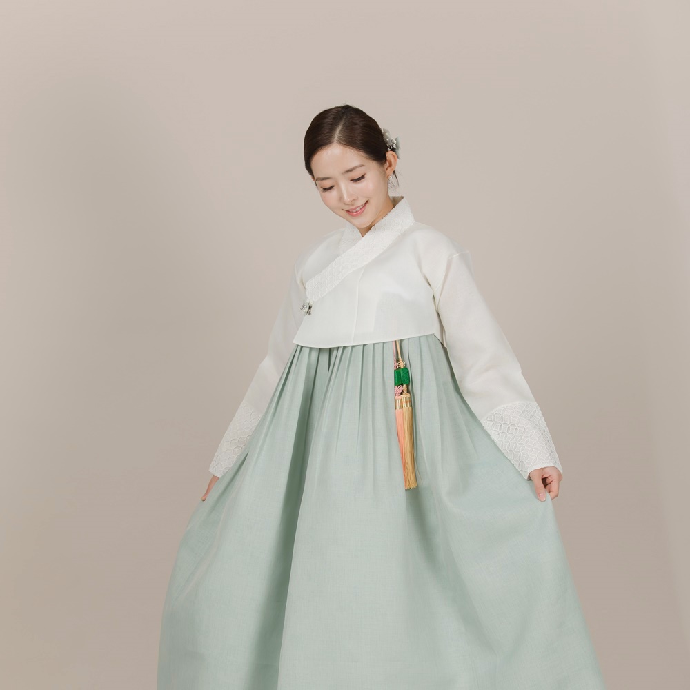 [한복대여 본한복] 퓨어민트 하객 혼주 돌잔치 : 한복대여 본한복